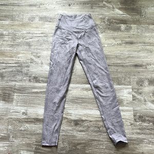 Purple aerie synthetic, leather soft leggings